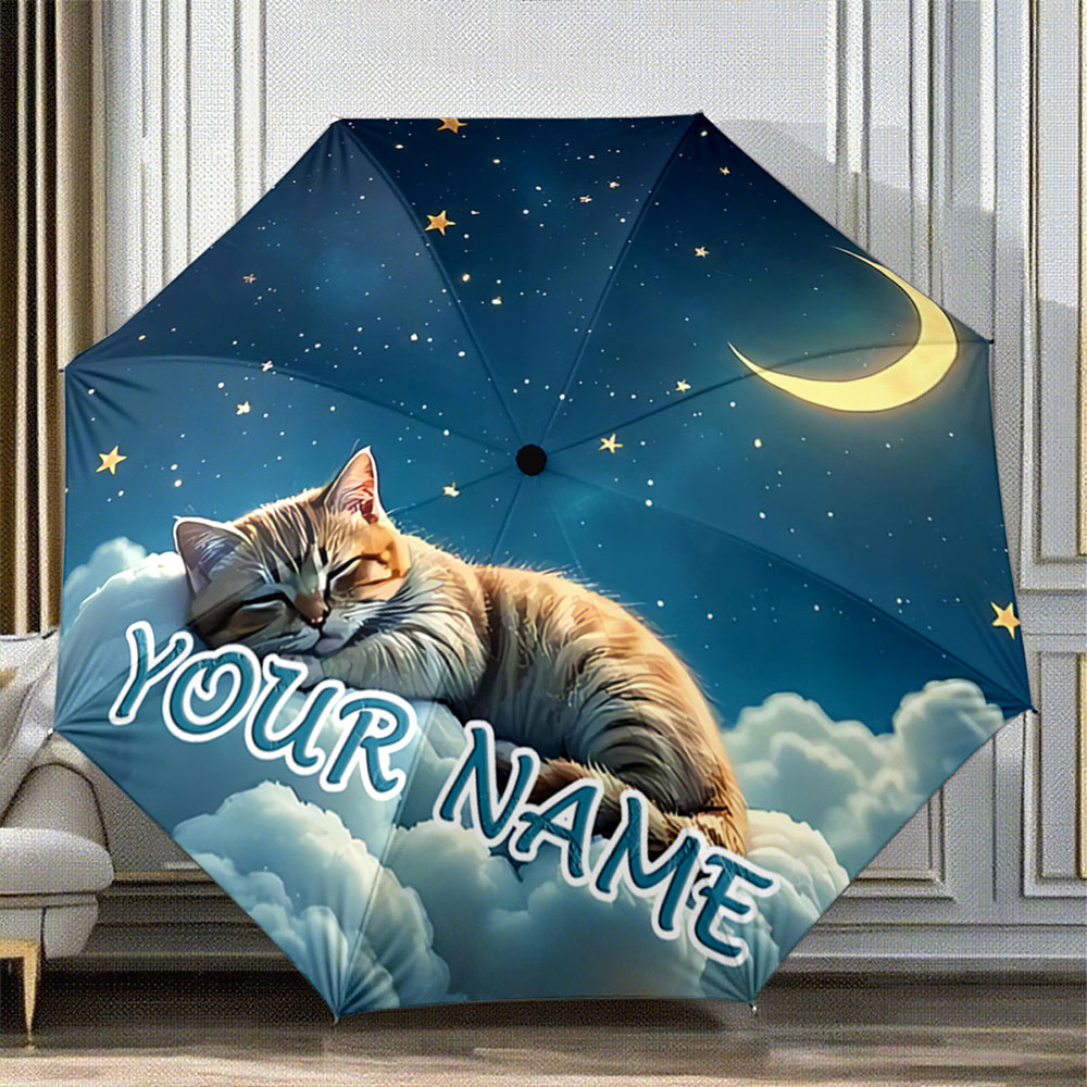 Custom Night Sky - Personalisierter Regenschirm mit dem Namen, auf