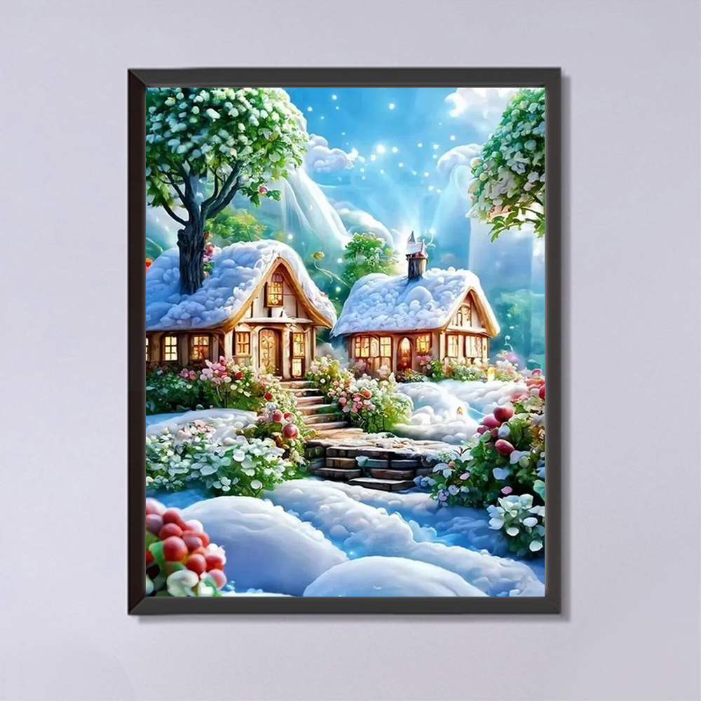 Momoart Diamant Malerei Haus L – Photo Mosaic Print Bewertung und Preis