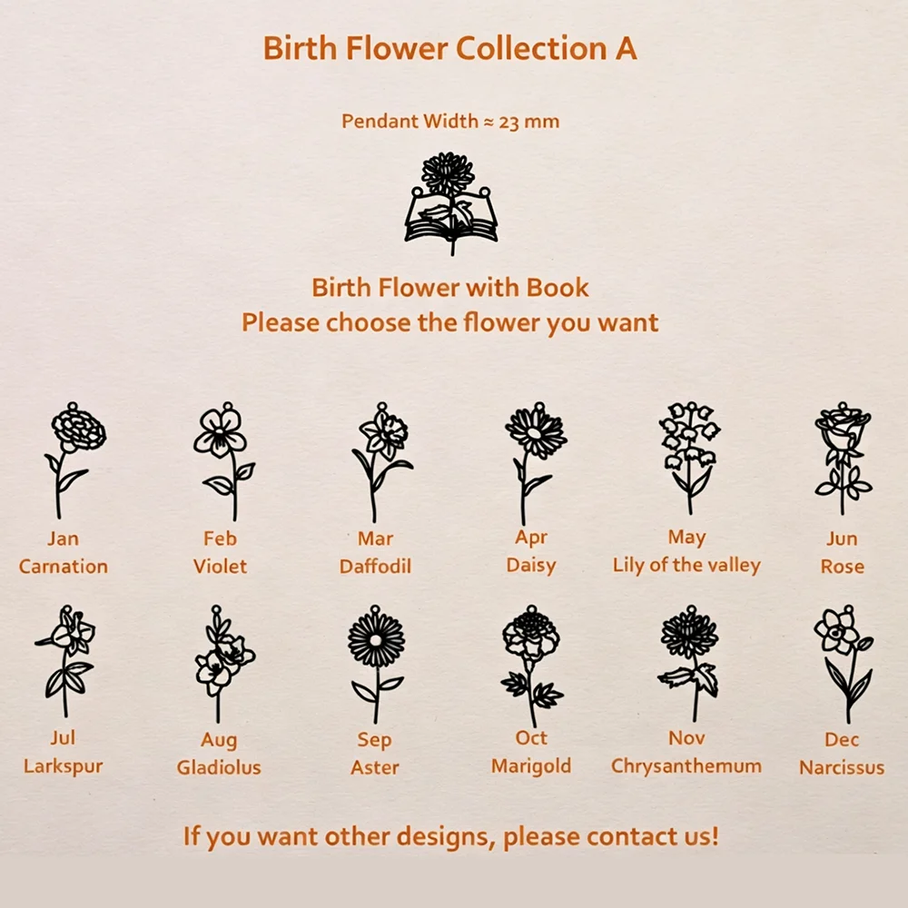 Personalisierte Geburtsblumen- – Birth Flower Necklace Bewertung und Preis
