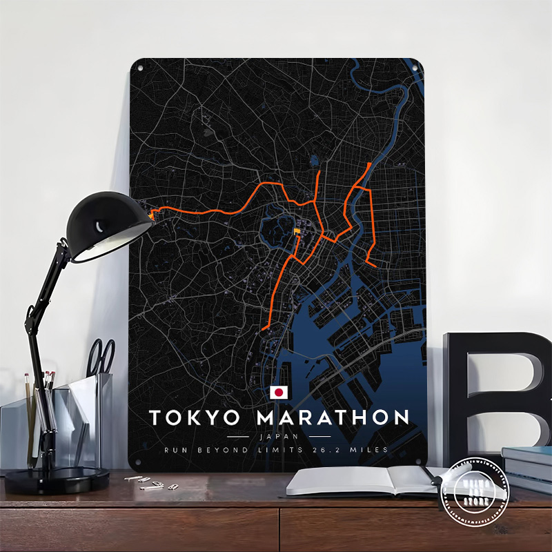 Tokyo Marathon Routenkarte 3D- – Custom Map Poster Bewertung und Preis
