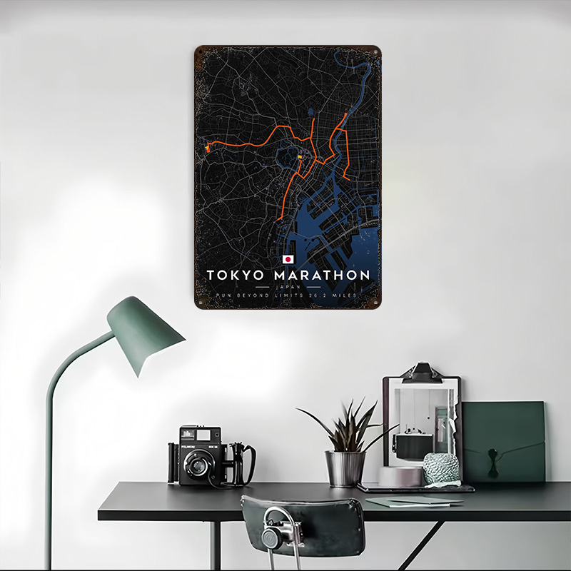 Tokyo Marathon Routenkarte 3D- – Custom Map Poster Bewertung und Preis