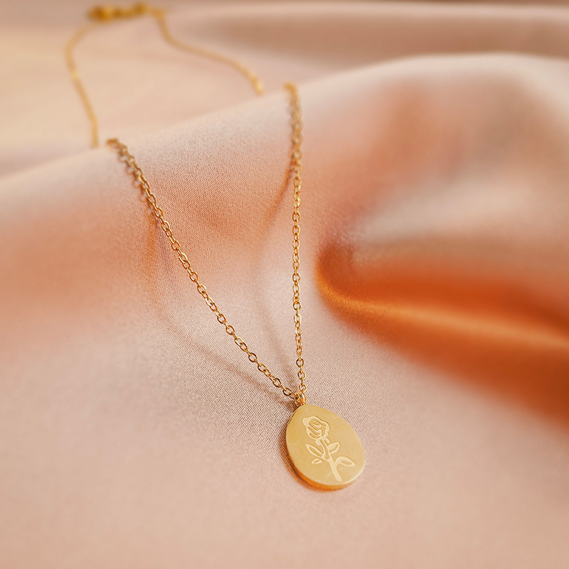 Edelstahl Halsketten Weibliche – Birth Flower Necklace Bewertung und Preis