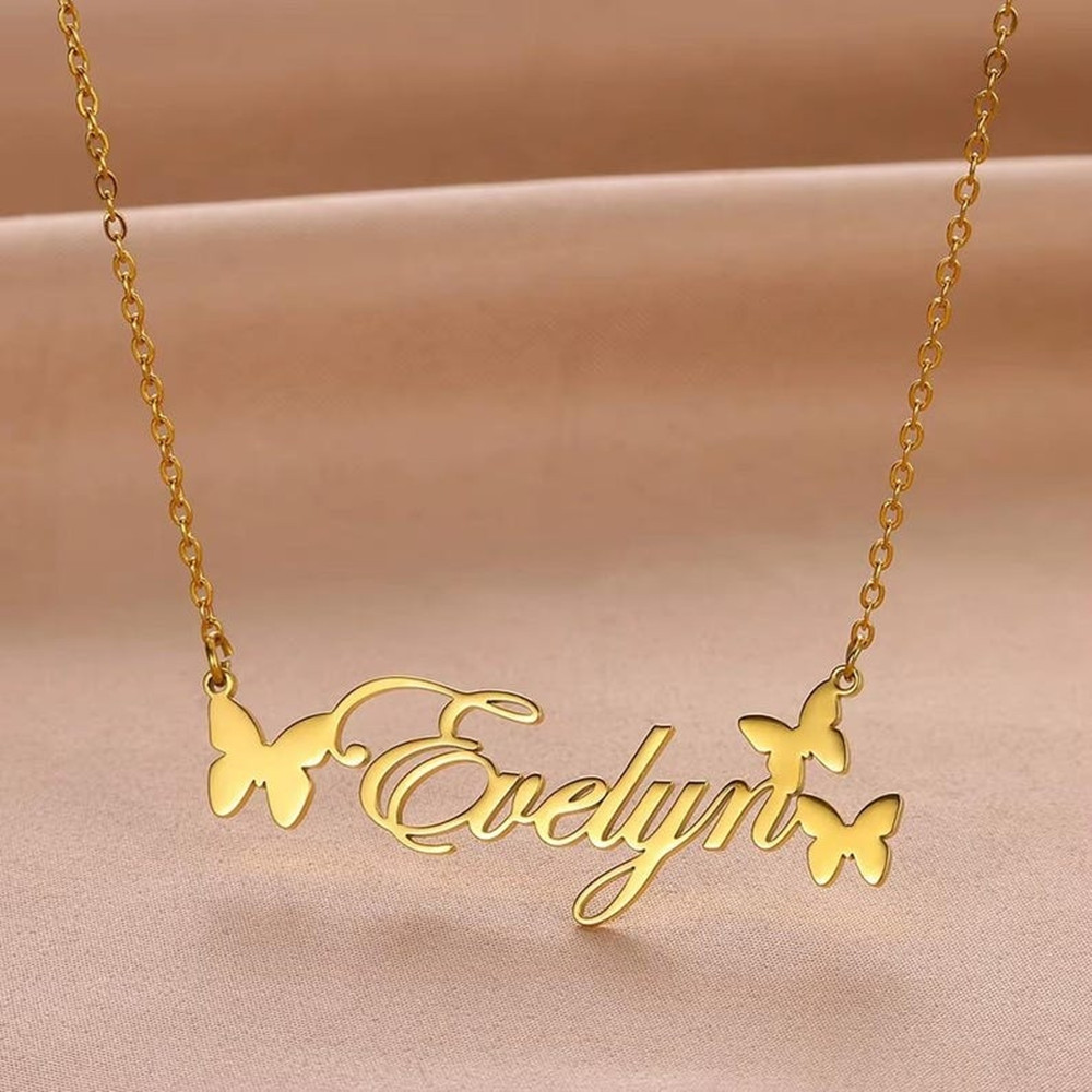 Personalisierte Namenskette, p – Birth Flower Necklace Bewertung und Preis