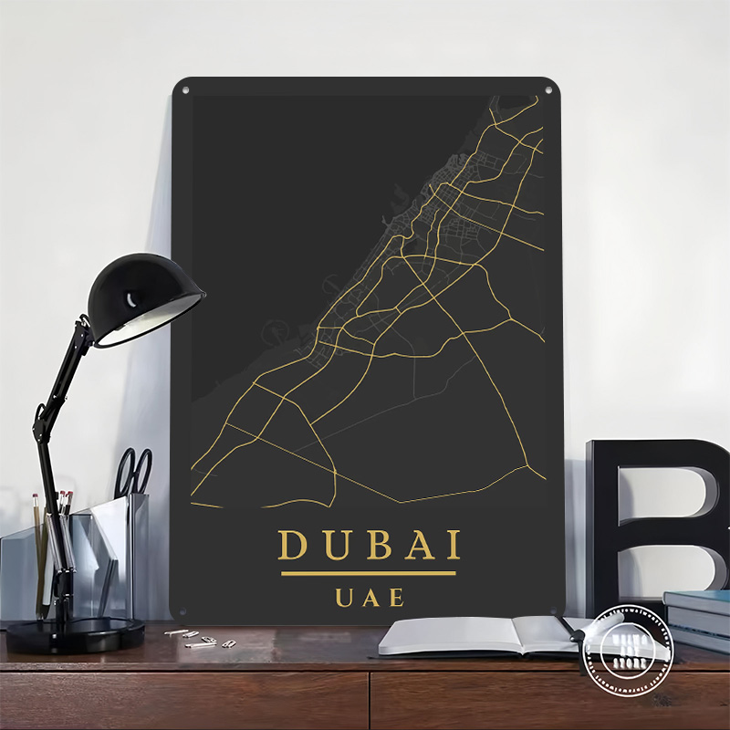 Dubai VAE Karten-Kunstdruck Po – Custom Map Poster Bewertung und Preis