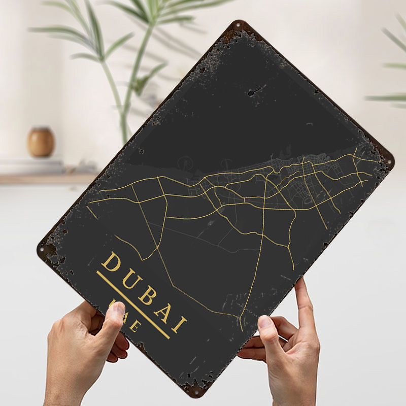 Dubai VAE Karten-Kunstdruck Po – Custom Map Poster Bewertung und Preis