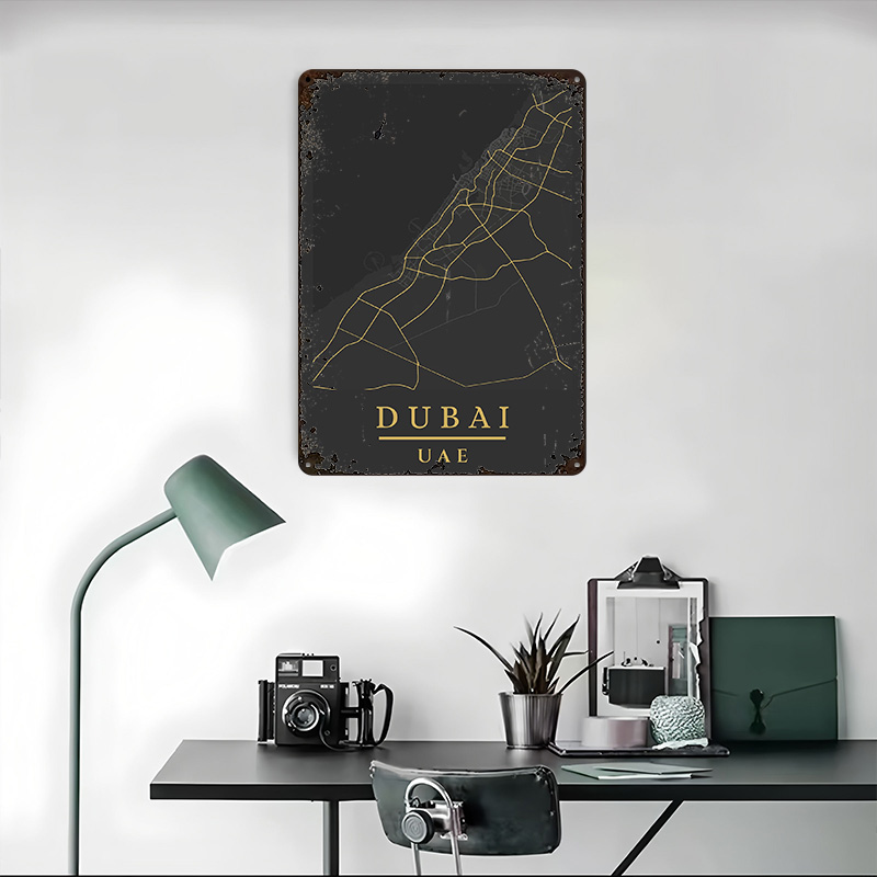 Dubai VAE Karten-Kunstdruck Po – Custom Map Poster Bewertung und Preis