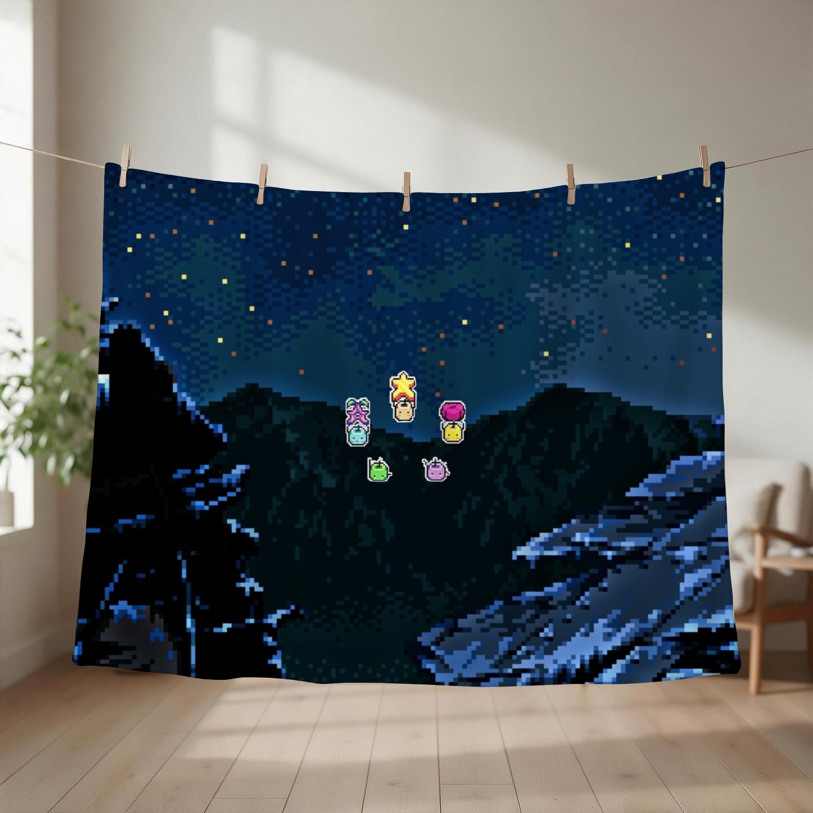 Junimos Nachthimmel Wurfdecke  – Custom Night Sky Bewertung und Preis