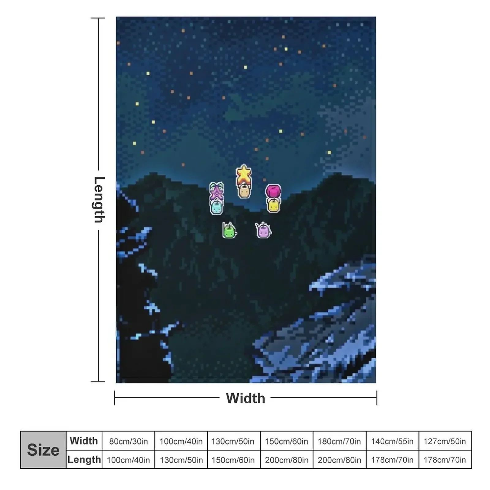 Junimos Nachthimmel Wurfdecke  – Custom Night Sky Bewertung und Preis