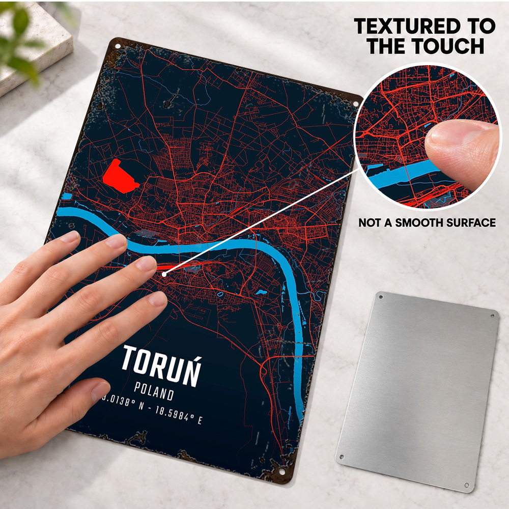 Torun Stadtkarte, strukturiert – Custom Map Poster Bewertung und Preis