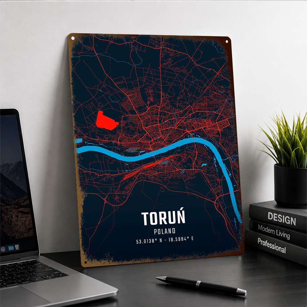 Torun Stadtkarte, strukturiert – Custom Map Poster Bewertung und Preis