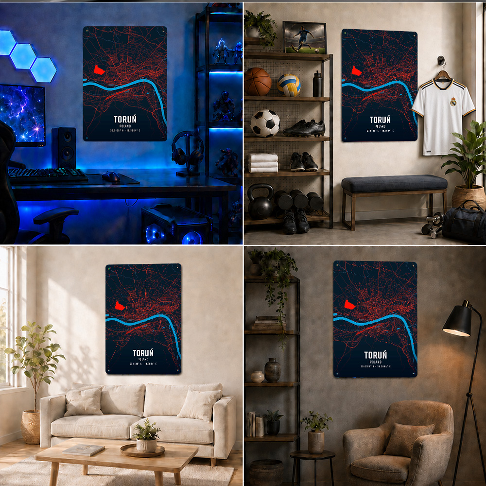 Torun Stadtkarte, strukturiert – Custom Map Poster Bewertung und Preis